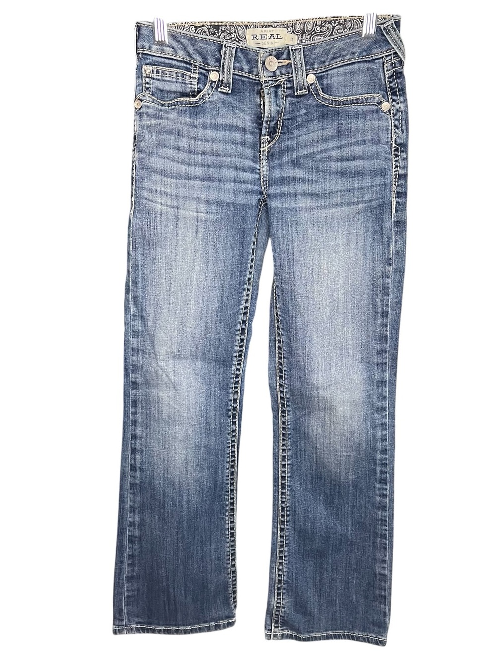 Ariat Girl’s REAL Esmeralda Bootcut Jeans - SL234081 Dresden Wash Sz 12